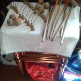 Old table croquet game