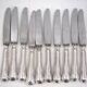 ATO 24 knives, violin fillet, 12 table knives + 12 cheese knives, excellent condition.
