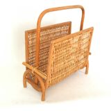 Rattan vinyl holder