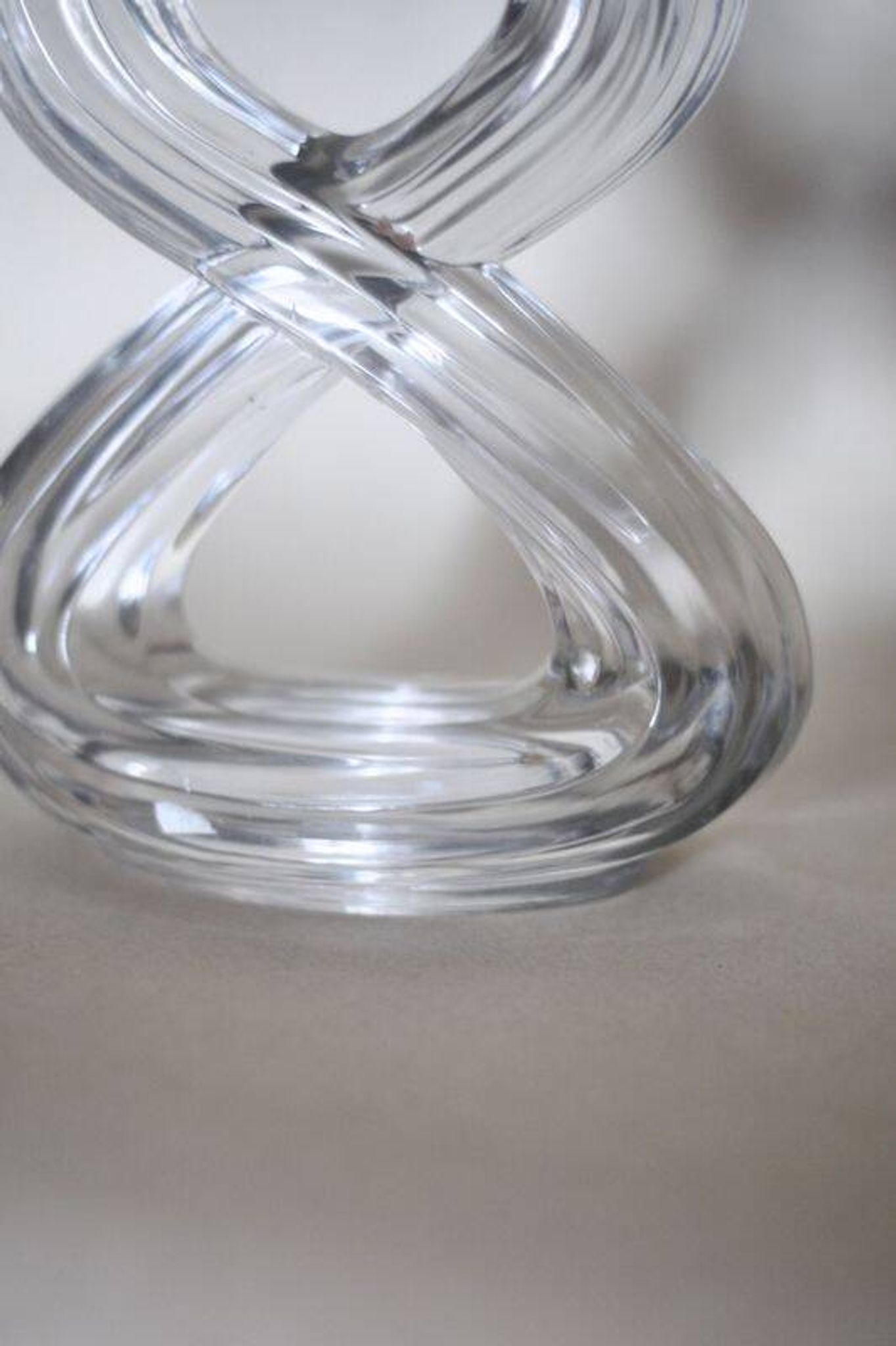 Bougeoir en cristal de Vannes