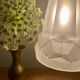 Vintage Art Deco frosted glass tulip pendant light