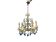 Vintage Italian Macaroni Murano  Blue Chandelier