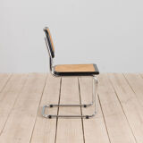 Black cesca chair by Marcel Breuer