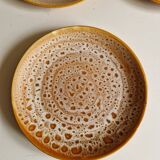 Set of 12 flat plates, Niderviller Fauve model