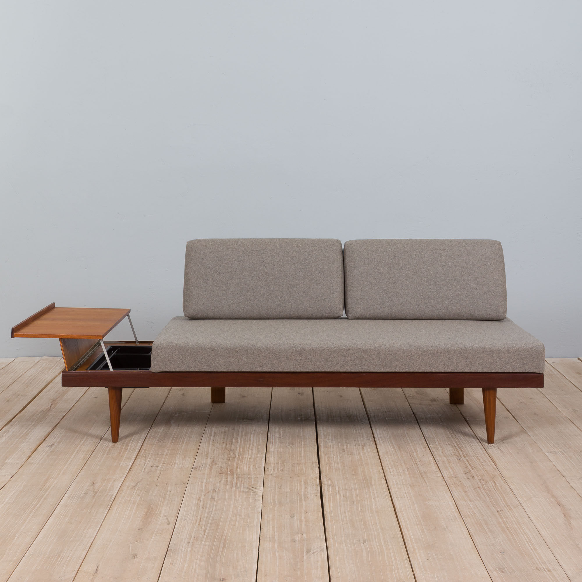 Teak Daybed Svanette With Side Table By Ingmar Relling For Swane Ekornes, 1960s