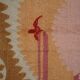 Vintage Turkish hand-knotted rug 126x138 cm