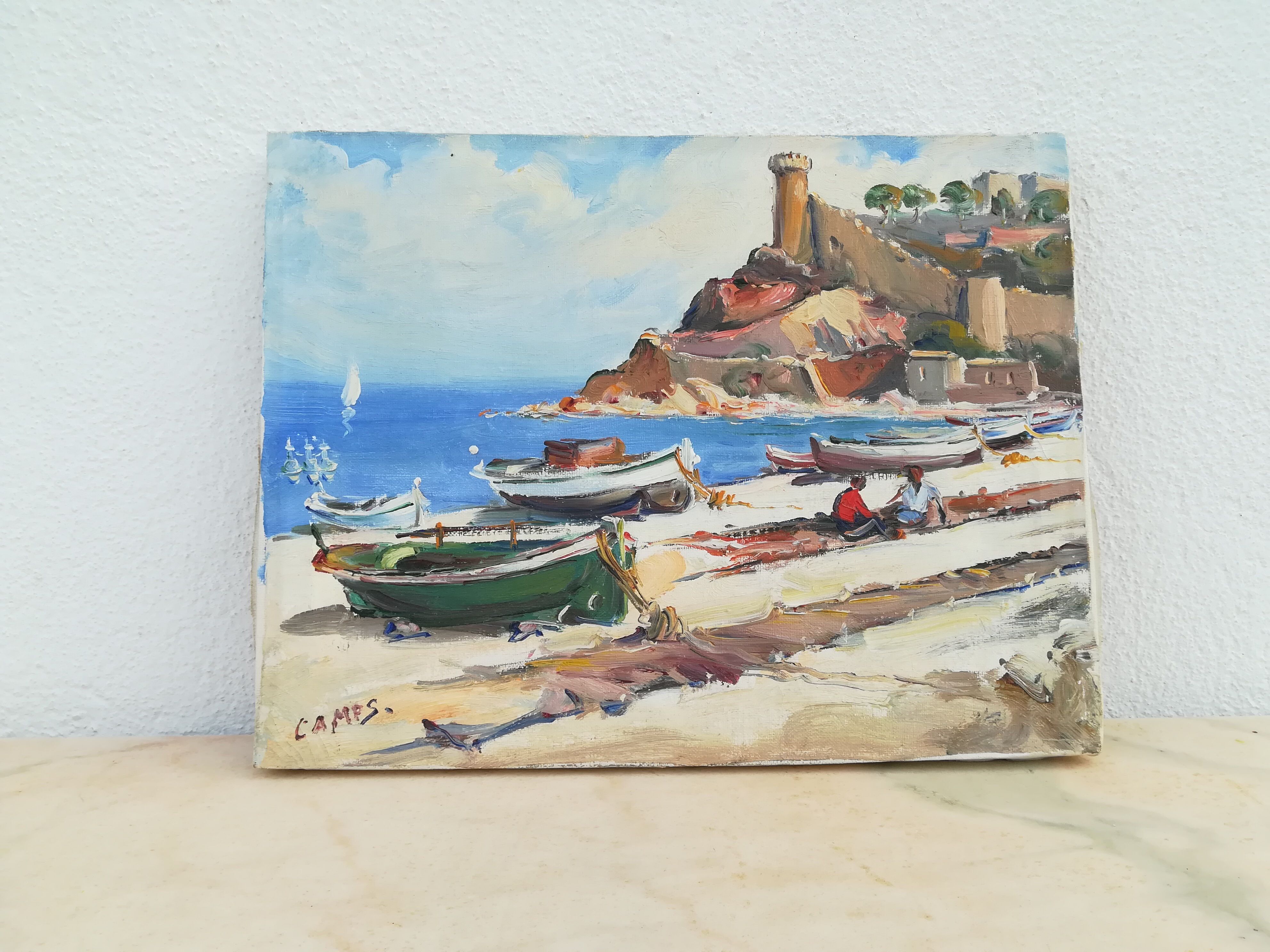 Acrylics on canvas, Cadaques and Tossa de Mar