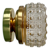 Vintage glass moulded globe wall/ceiling light.