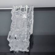 Limburg vase with ice cube effect in glass, Germany, 1970