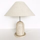 Table lamp travertine, 1970s