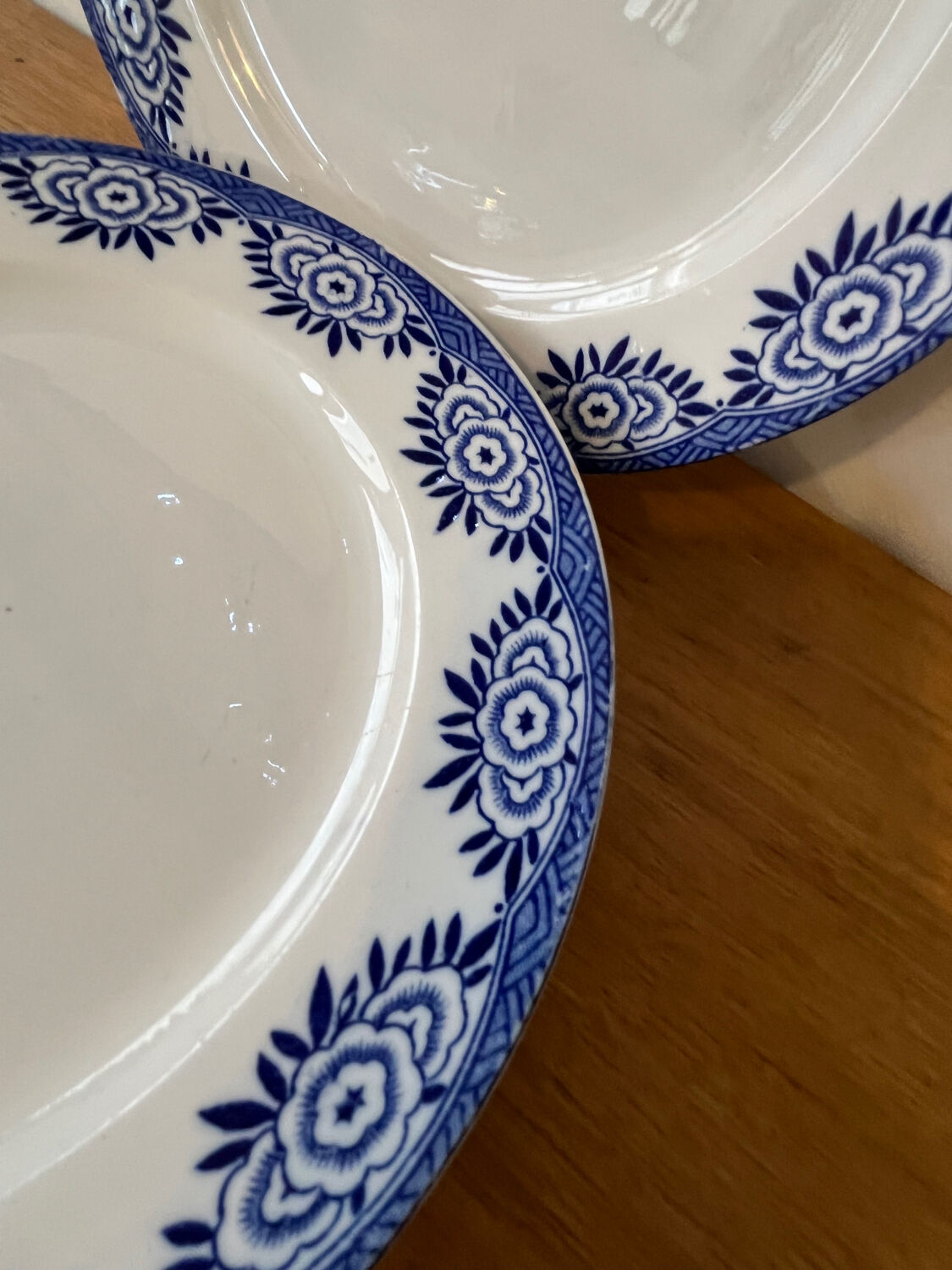 Set of 5 "Capri" plates from Digoin Sarreguemines.
