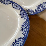 Set of 5 "Capri" plates from Digoin Sarreguemines.