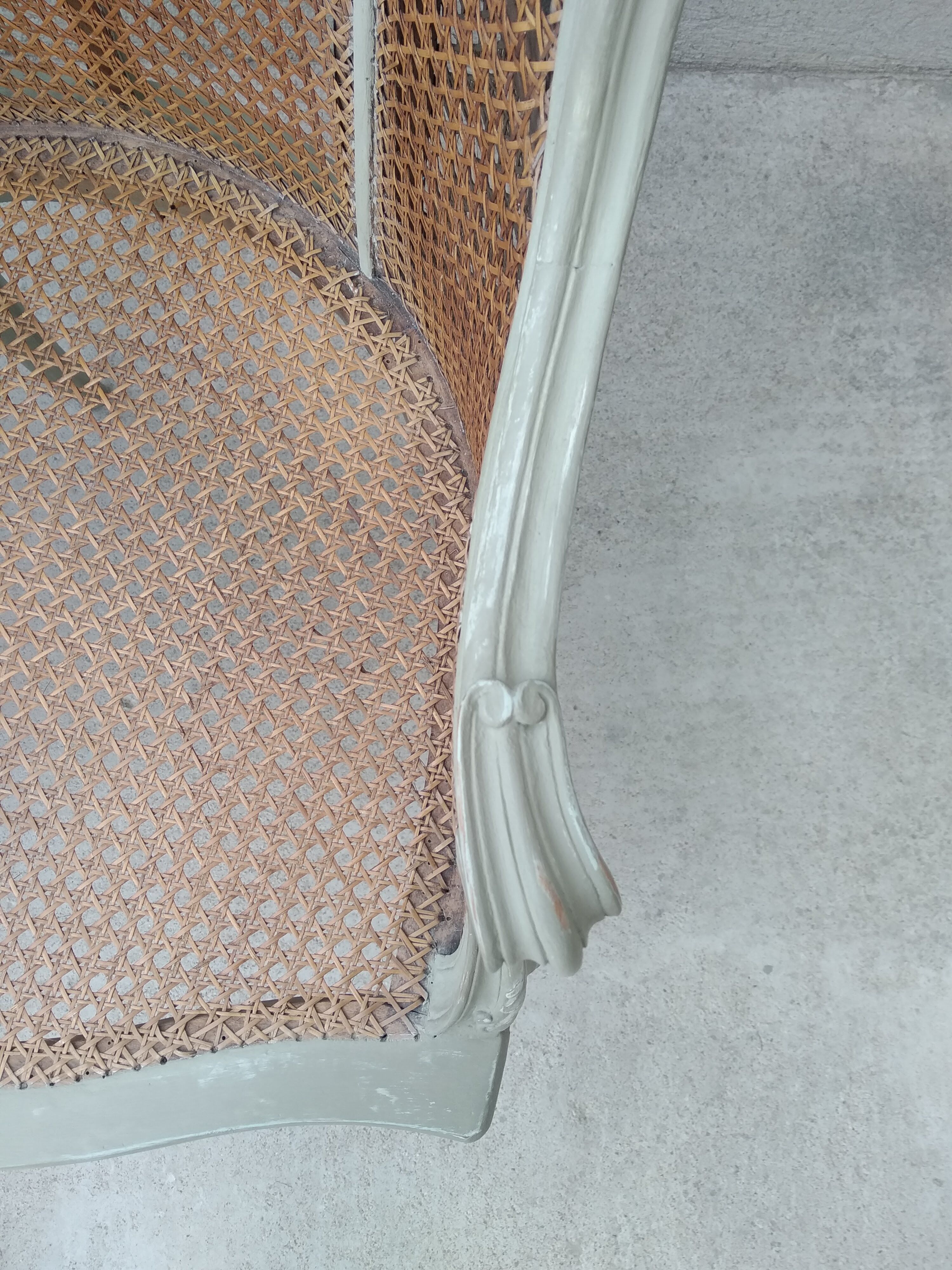 Salon Louis XV with double patinated cannage