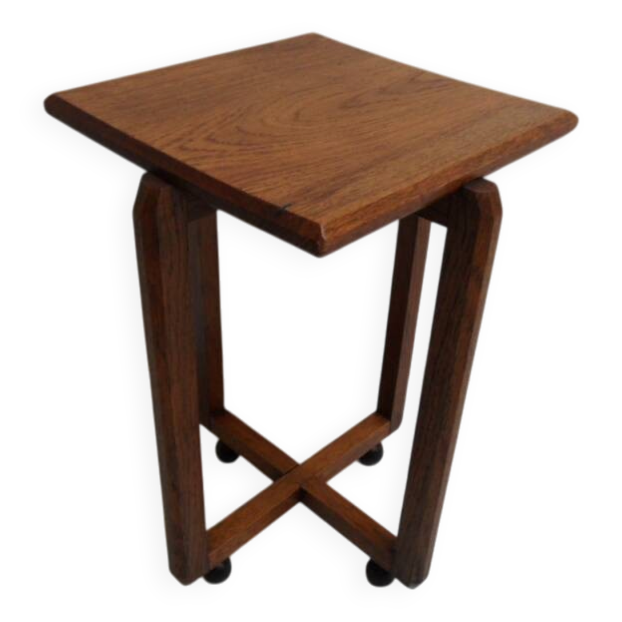 Art Deco Amsterdam School oak sidetable