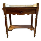 White marble vanity unit