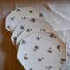 Series of 4 plates porcelain dessert from Limoges