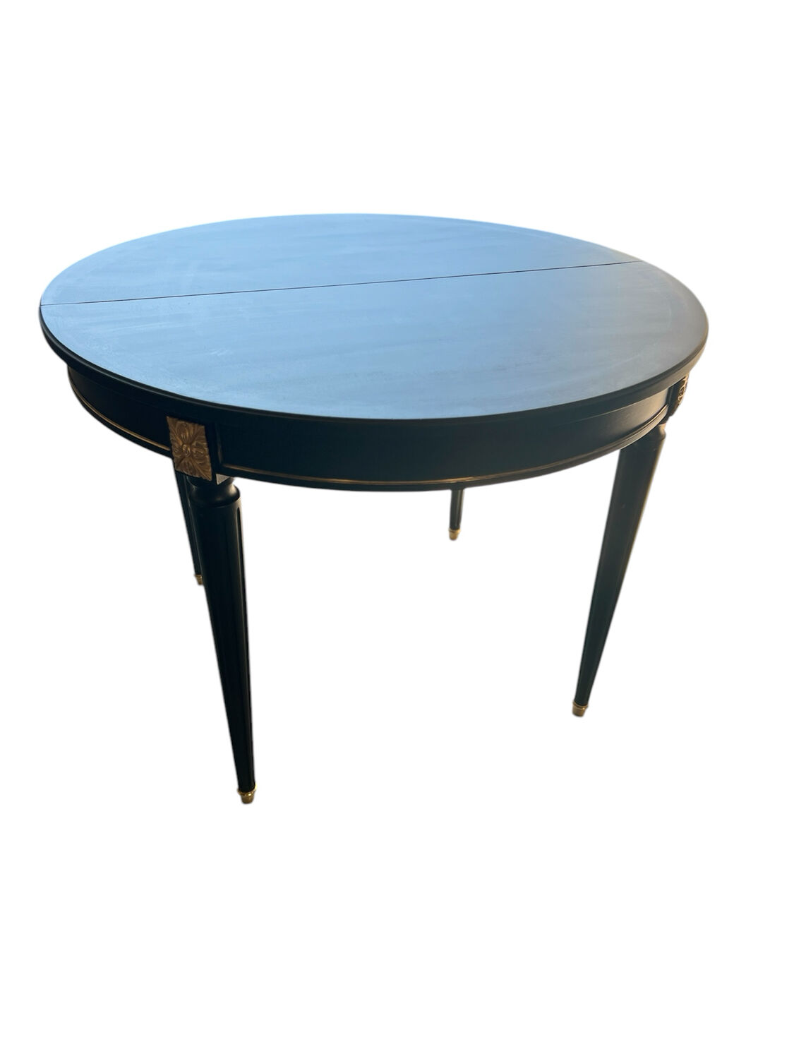 Table à manger empire noire avec bronze