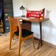 Bureau et chaise en bois