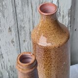 Two bottles glazed terracotta sculpture