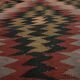 Tapis de couloir Kilim en laine, années 1980