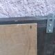 Rustic and Gothic beveled mirror