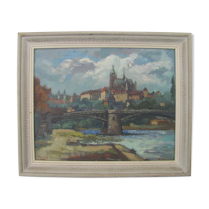 Tableau - Prague - Le Pont Saint