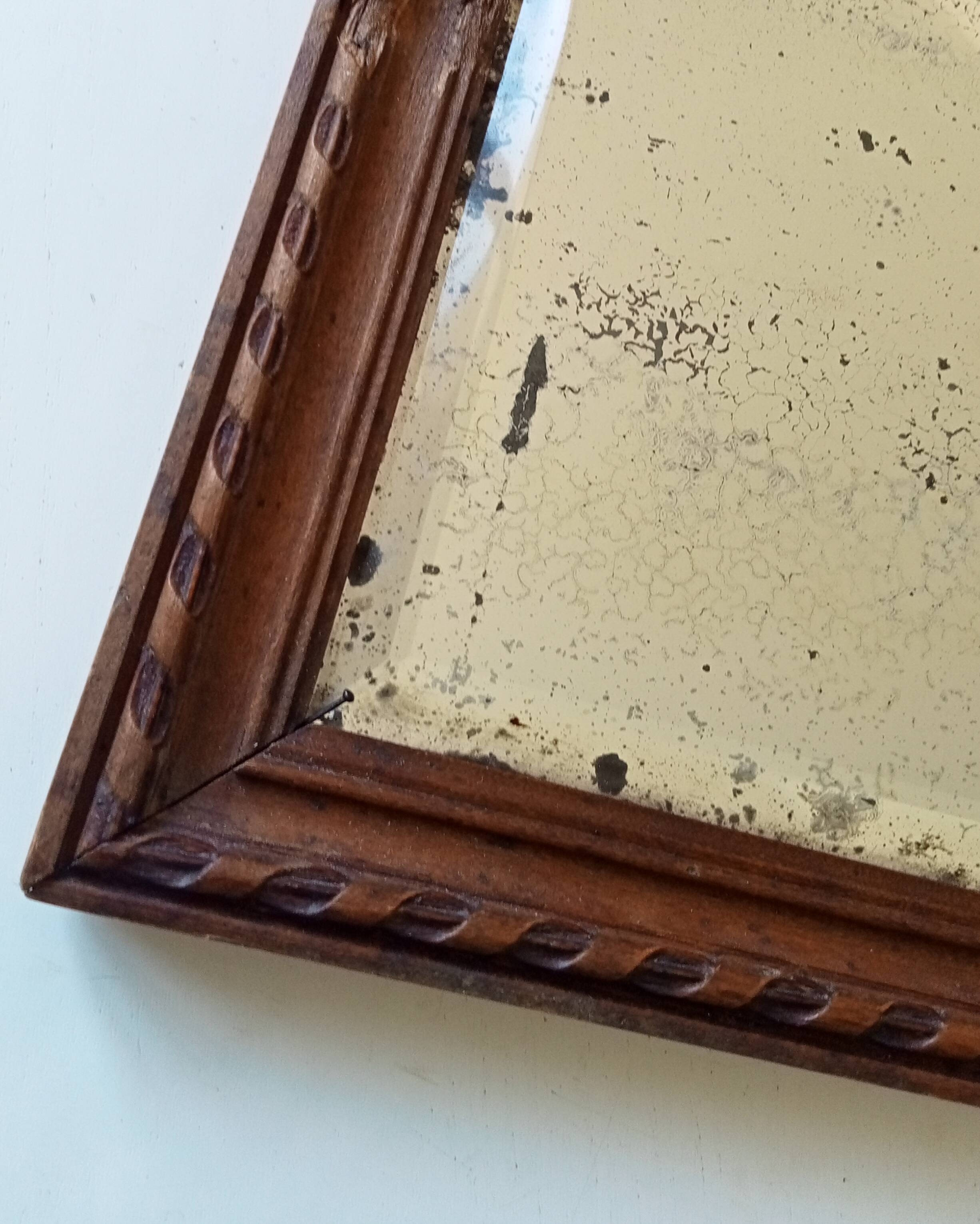 Old beveled mirror 36*30