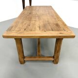 Extendable oak table, 1950s