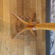 Vintage parrot coat rack in curved wood