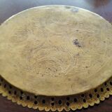 Oriental brass tray