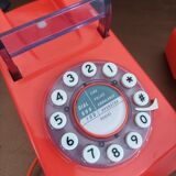 Trimphone sixties mod phone with push button (orange)
