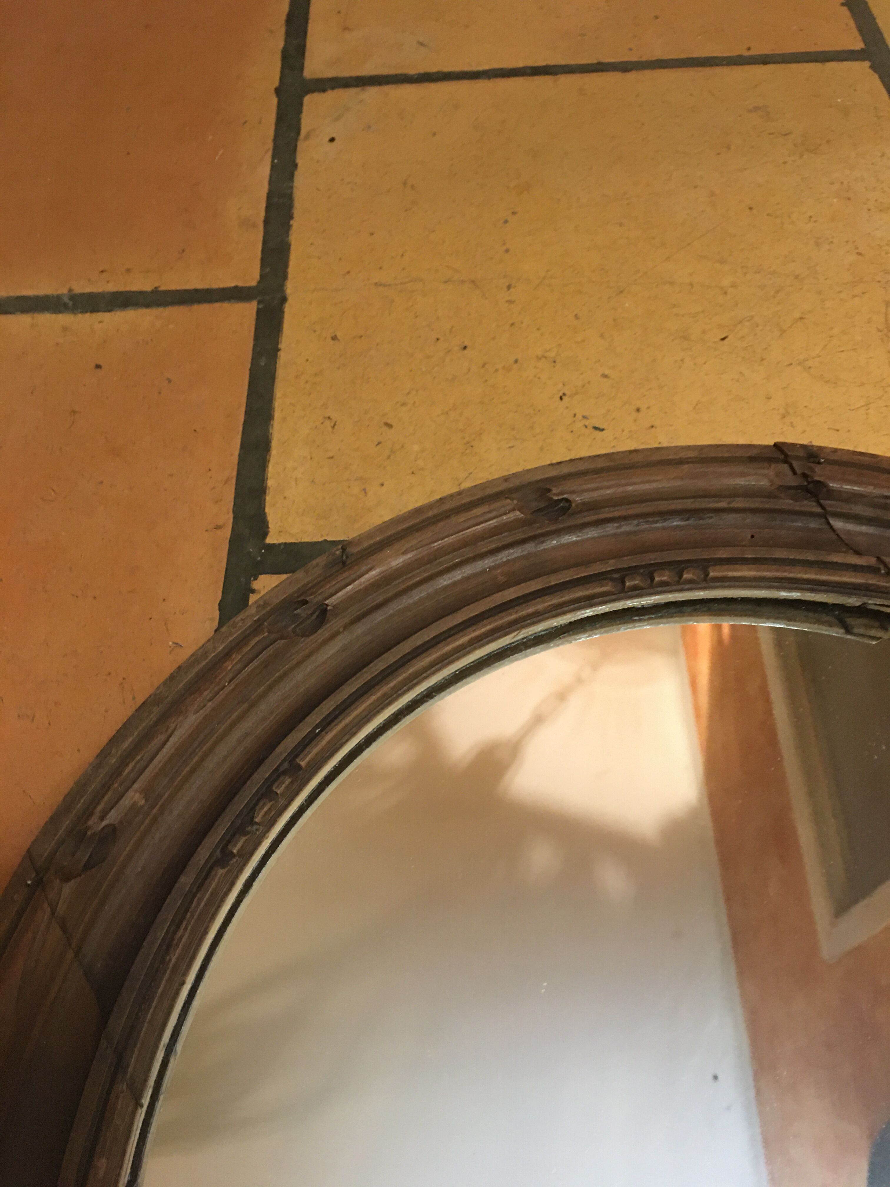 Wooden mirror