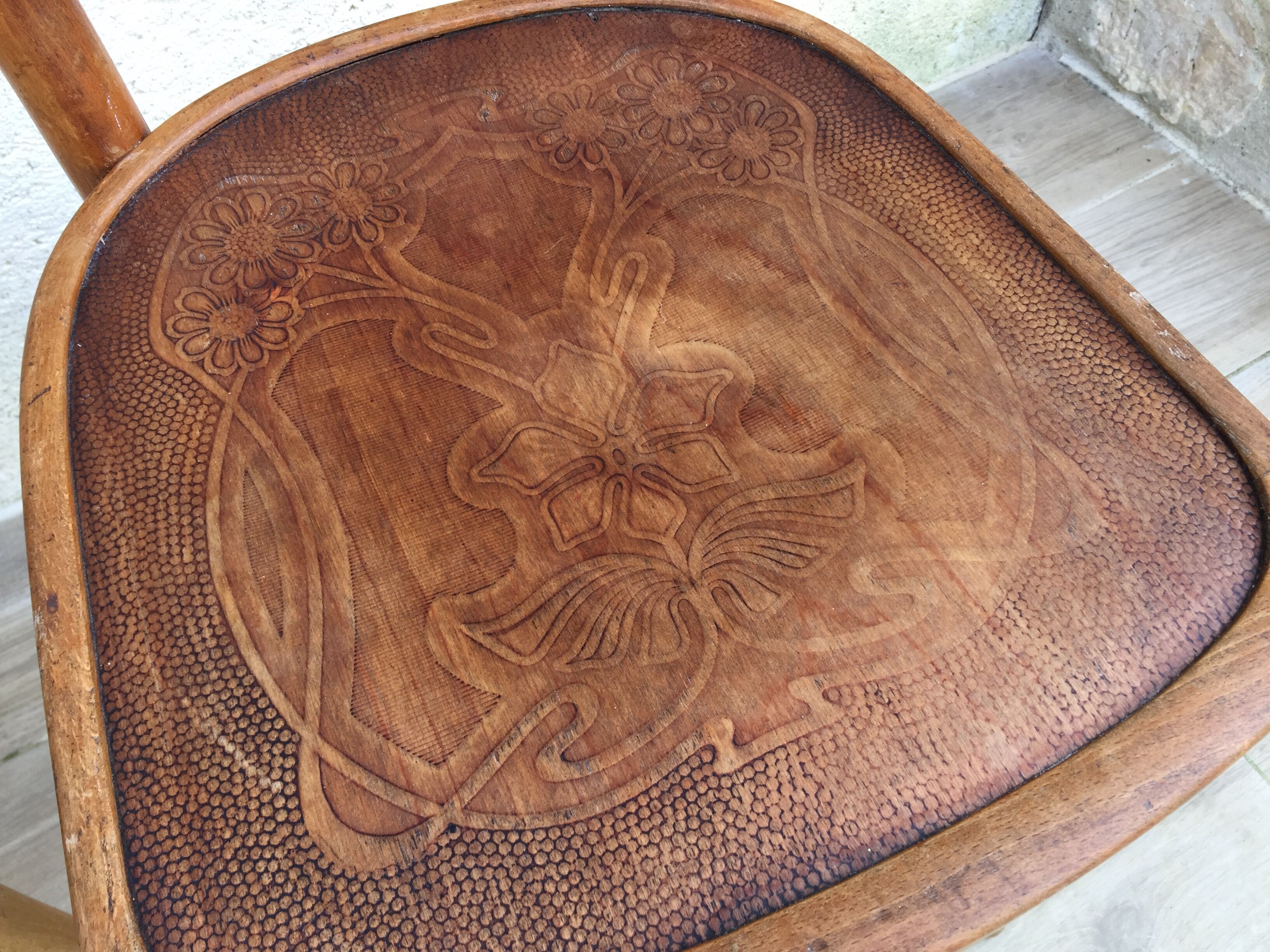 Paire de chaises de bistrot 1930