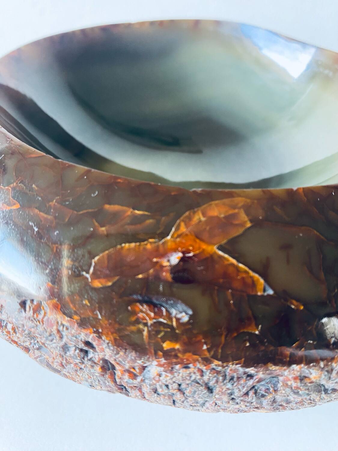 Large agate pocket tray