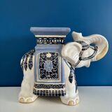 Ceramic elephant plant holder stool