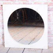 Mid-Century Wall Mirror with Wooden Frame, Czech, 1970s