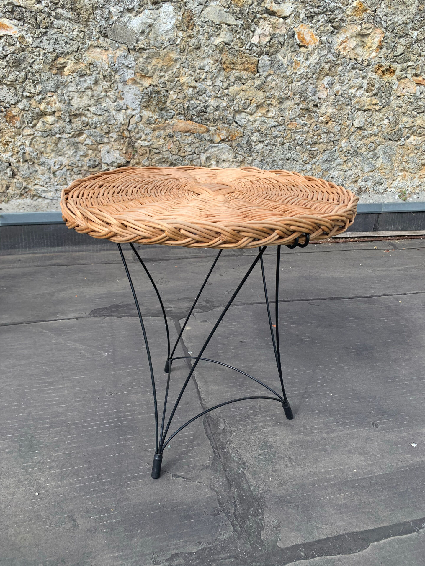 Table basse rotin 70
