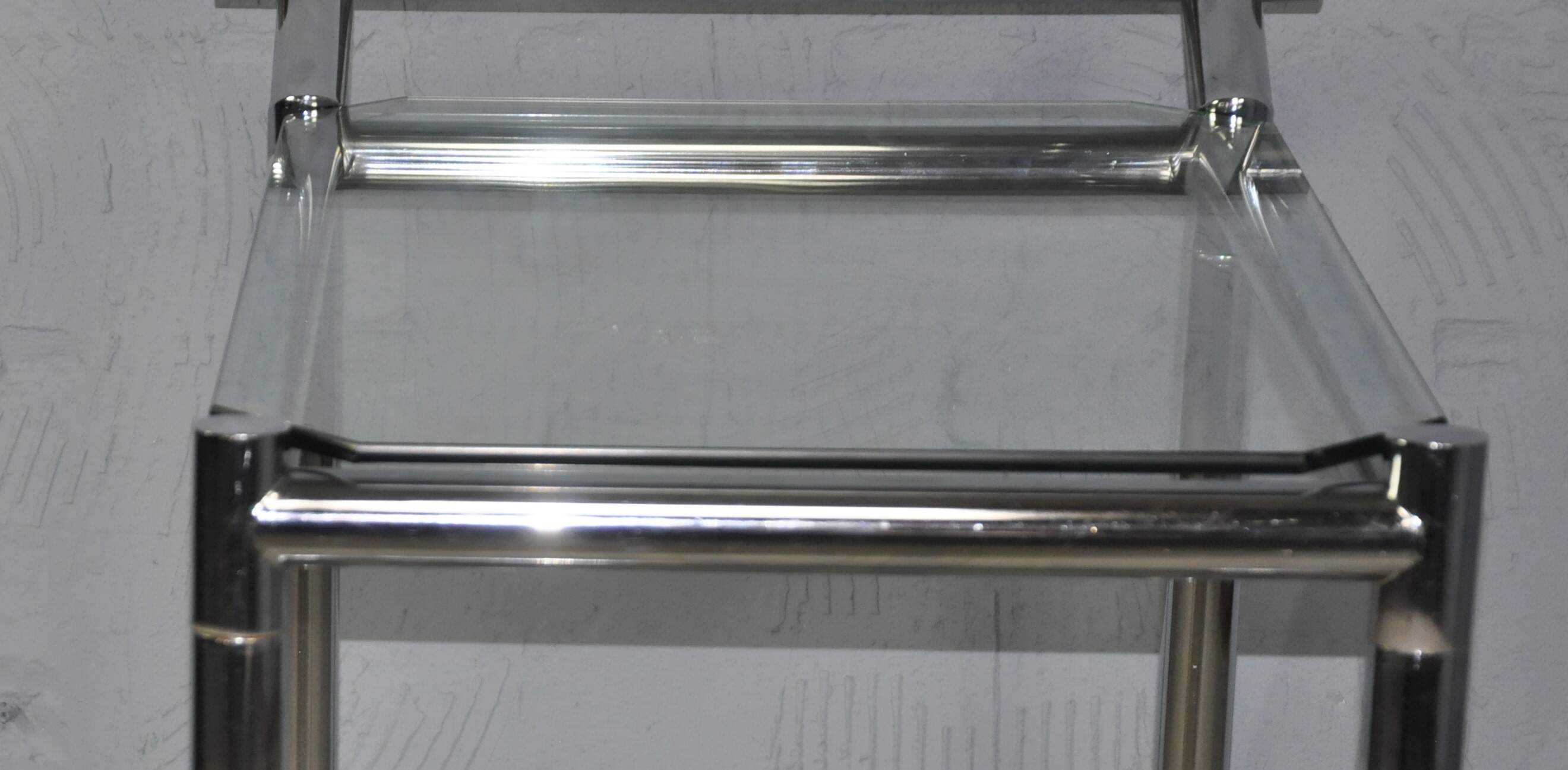 Vintage RVS serveerwagen