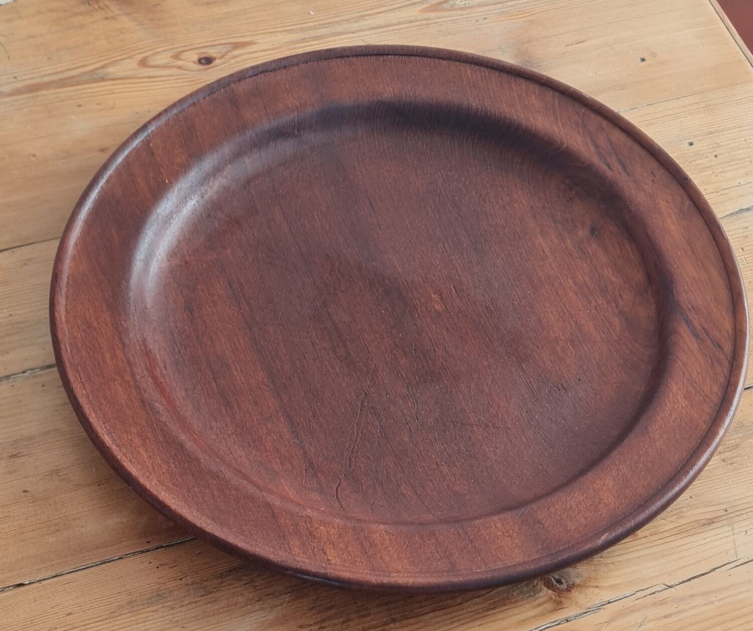 Solid teak top