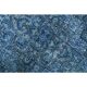 1970s Vintage Persian Handmade Wool Cotton Blue Area Rug 297x385