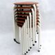 Tabourets néerlandais vintage en contreplaqué, années 1970, ensemble de 4