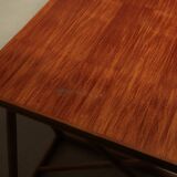 Bureau ou table à manger en treillis italien des années 1970 en bambou et rotin.