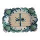 Very old asparagus barbotine tray