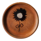 Enamelled stoneware plate, Vallauris, dove pottery