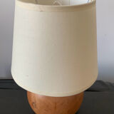 Vintage blond wooden lamp