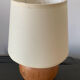 Vintage blond wooden lamp