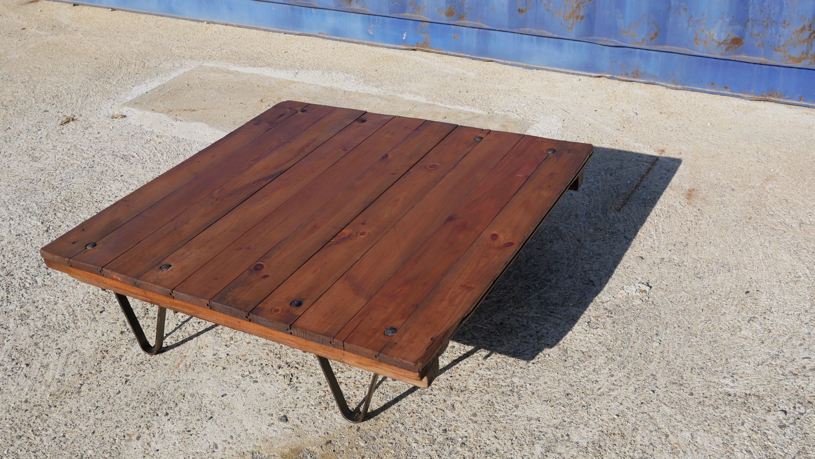 Industrial coffee table