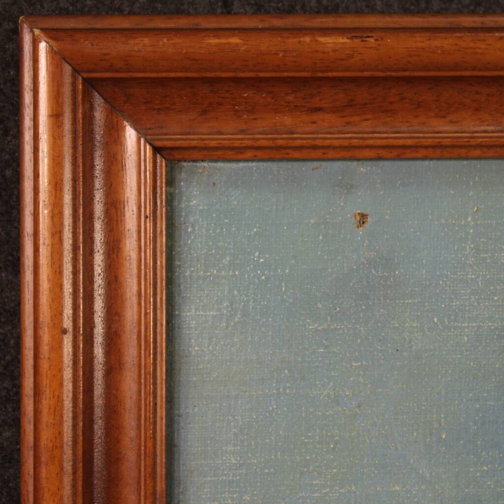 Tableau religieux huile sur toile Saint Roch du XXème siècle