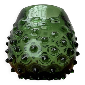 Vase en verre tchèque du milieu du siècle par Frantisek Kondella pour Prachen, 1960s