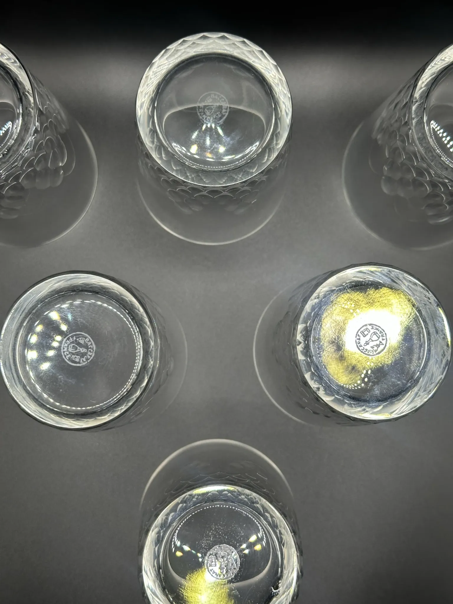 Baccarat - 6 crystal Richelieu goblets